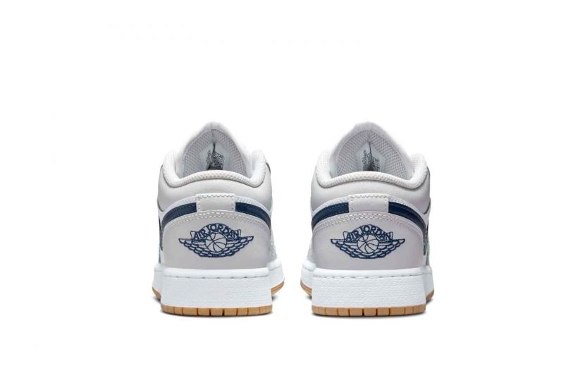 AIR JORDAN 1 LOW MIDNIGHT NAVY NEUTRAL GREY [553560-146]