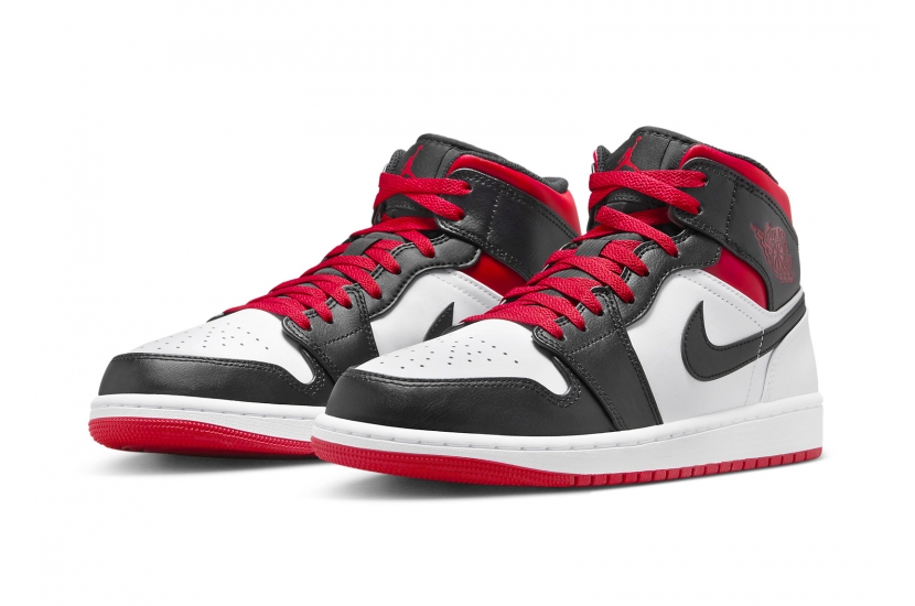 AIR JORDAN 1 MID GYM RED BLACK TOE [DQ8426-106]
