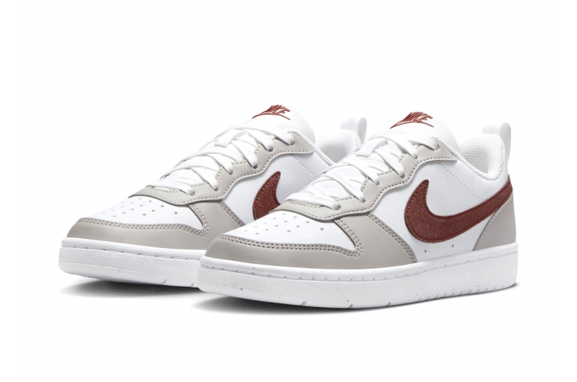 NIKE COURT BOROUGH RECEAFT WHITE DARK PONY IRON ORE [FZ1024-100]
