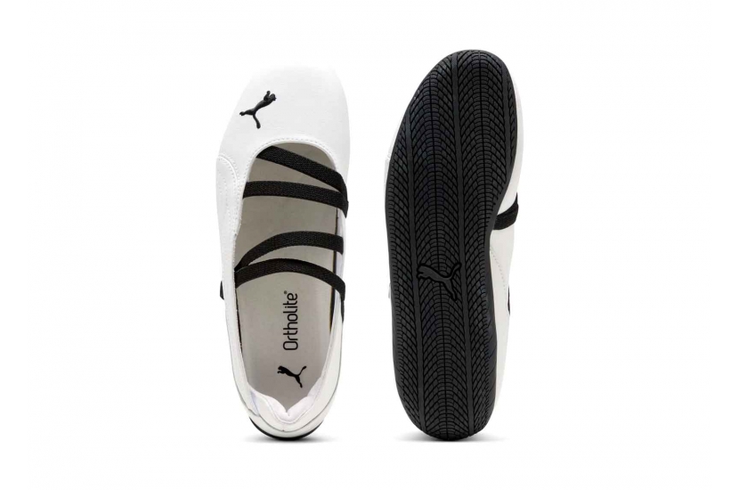 PUMA SPEEDCAT BALLET LEATHER WHITE BLACK [403587-01]