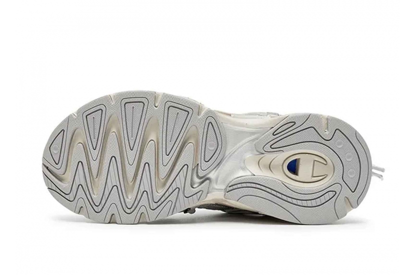 CHAMPION CHUNKY LOW-TOP SILVER/MILK WHITE [U5AFCRU15P8]