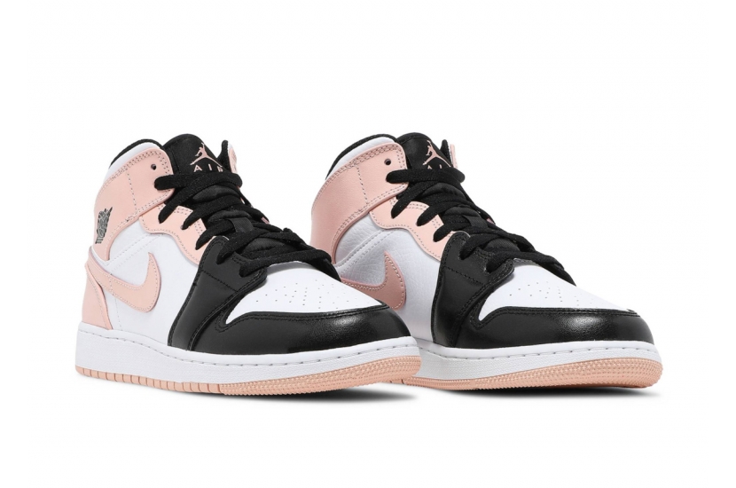 AIR JORDAN 1 MID ARCTIC ORANGE BLACK TOE [554724-133]