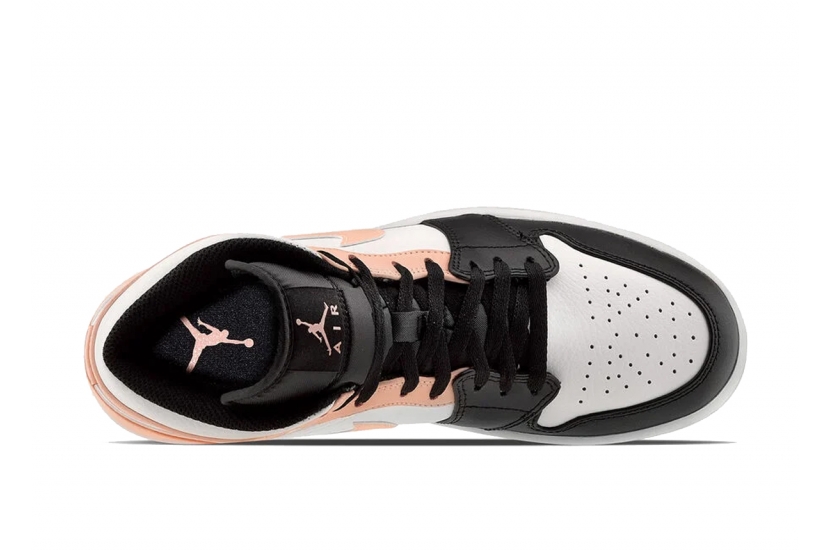 AIR JORDAN 1 MID ARCTIC ORANGE BLACK TOE [554724-133]