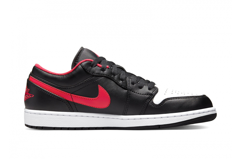 AIR JORDAN 1 LOW BLACK FIRED RED [553558-063]