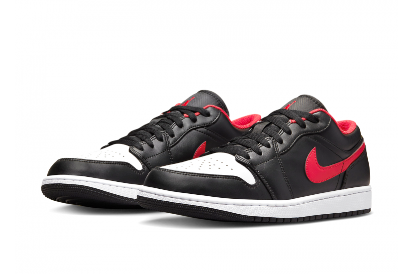 AIR JORDAN 1 LOW BLACK FIRED RED [553558-063]