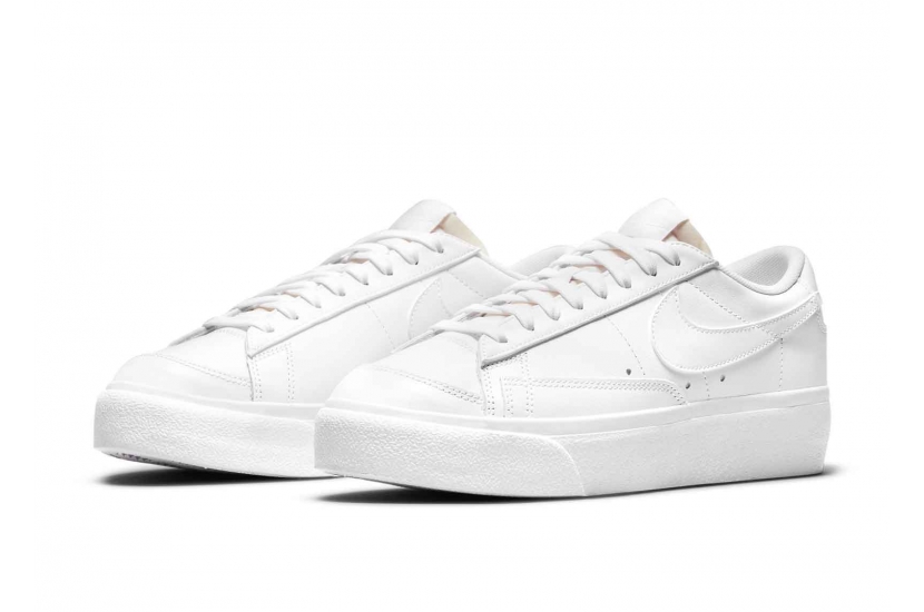 BLAZER LOW PLATFORM TRIPLE WHITE [DJ0292-100]