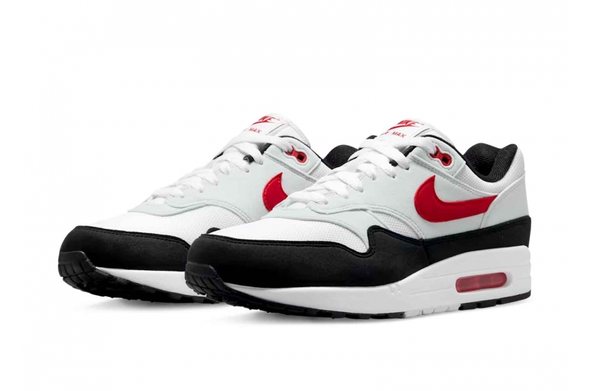AIR MAX 1 PURE PLATINUM AND UNIVERSITY RED [FB9082-101]