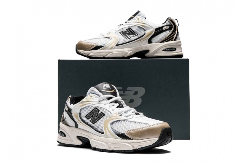 NEW BALANCE 530 WHITE LIGHT GOLD METALIC [MR530TC]