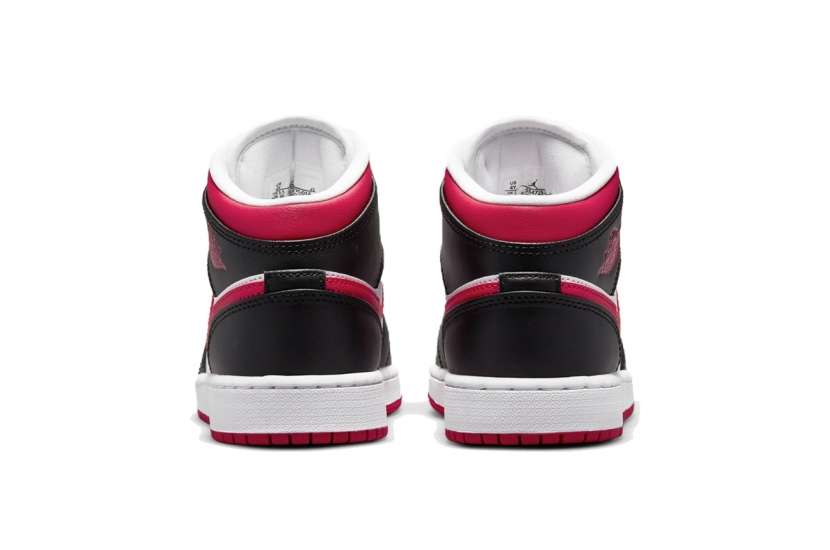 AIR JORDAN 1 MID WHITE VERY BERRY [554725-016]