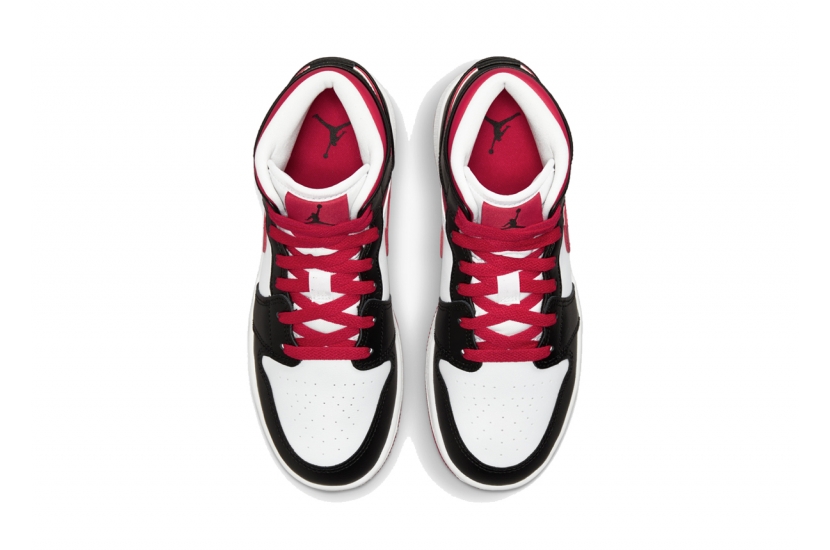 AIR JORDAN 1 MID WHITE VERY BERRY [554725-016]