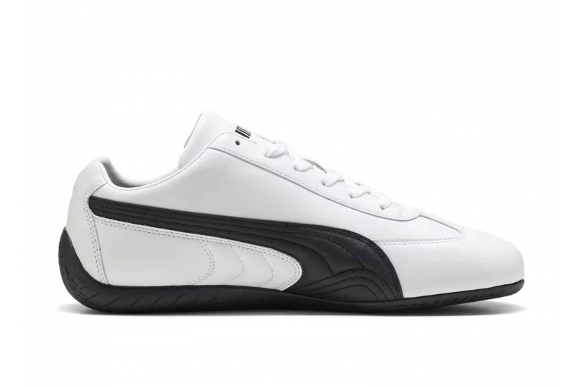 PUMA SPEEDCAT LEATHER WHITE BLACK [401603-02]