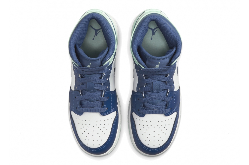 AIR JORDAN 1 MID MYSTIC NAVY MINT FOAM GS [554725-413]