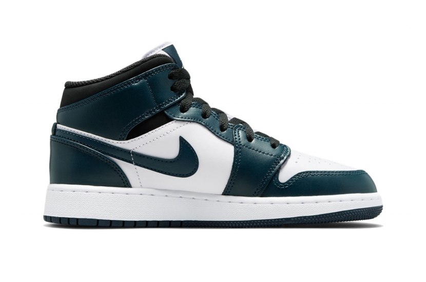 AIR JORDAN 1 MID DARK TEAL GS [554725-411]