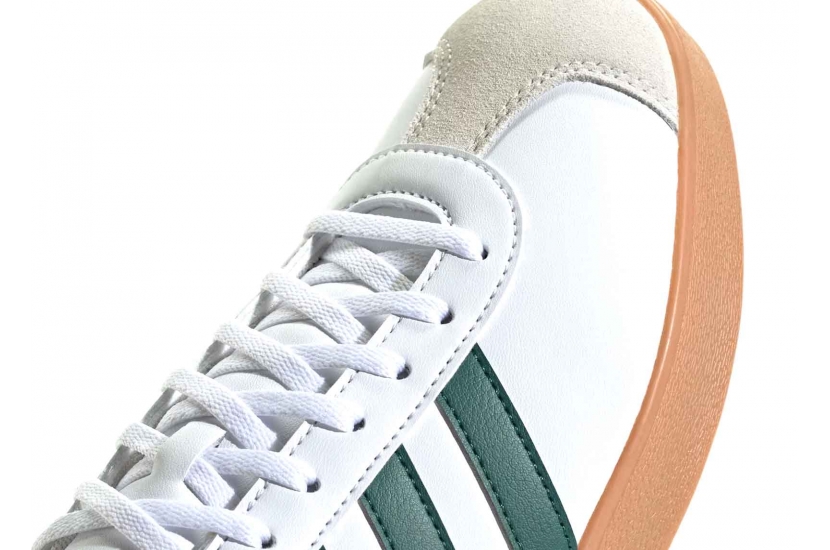 ADIDAS VL COURT BASE CLOUD WHITE / COLLEGIATE GREEN [ID3710]