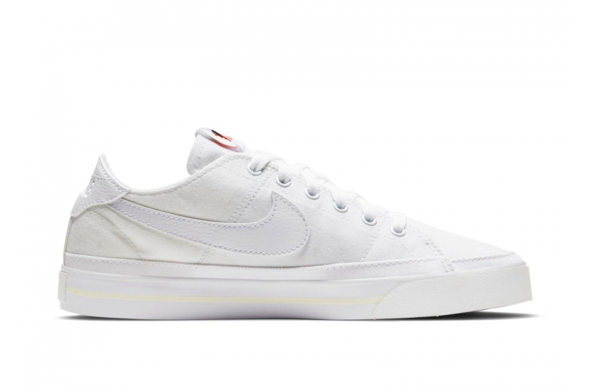 WMNS COURT LEGACY CANVAS ‘TRIPLE WHITE’ [CZ0294-100]