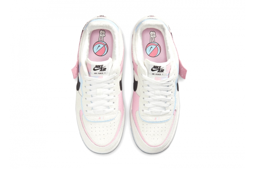 AIR FORCE 1 SHADOW HOOPS WHITE PINK W [DX3358-100]