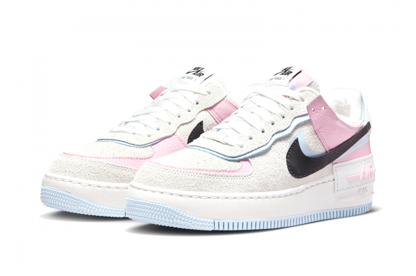 AIR FORCE 1 SHADOW HOOPS WHITE PINK W [DX3358-100]