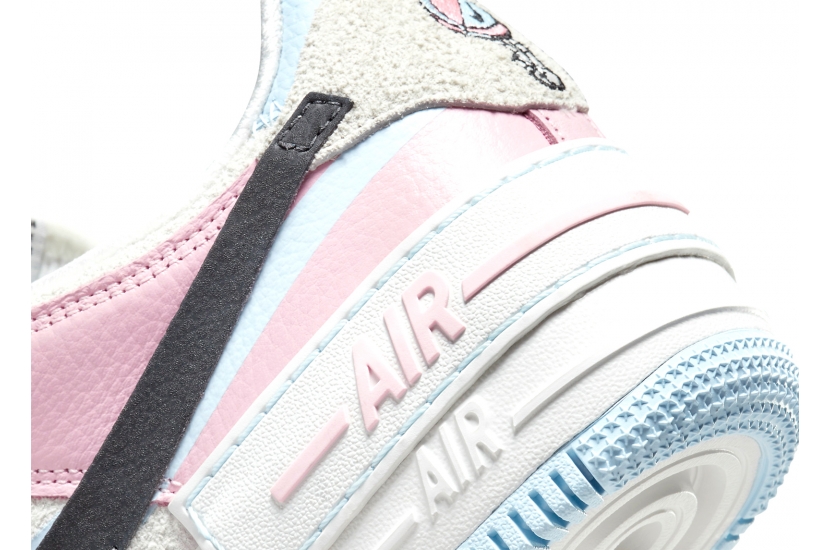 AIR FORCE 1 SHADOW HOOPS WHITE PINK W [DX3358-100]