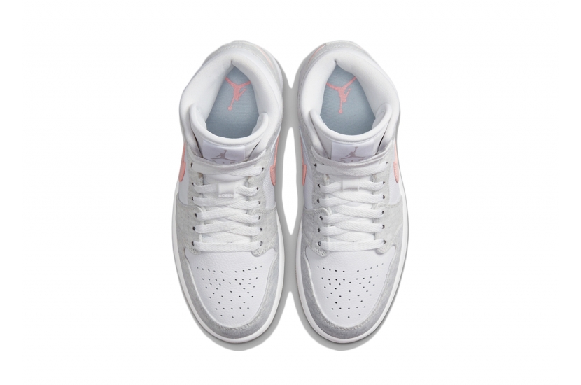 AIR JORDAN 1 MID SE WHITE LIGHT IRON ORE [DN4045-001]
