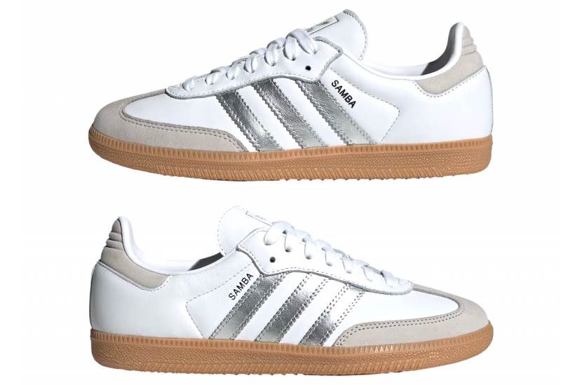  SAMBA OG WHITE SILVER METALLIC GREY [JI2725]
