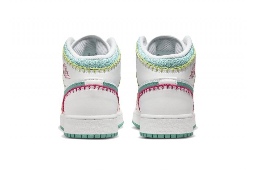 AIR JORDAN 1 MID MULTI KNIT (GS) [DM6218-100]