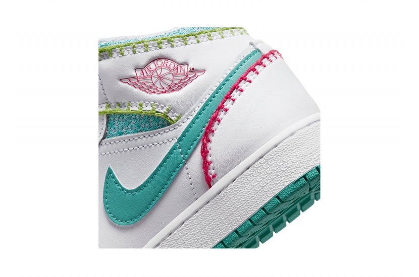 AIR JORDAN 1 MID MULTI KNIT (GS) [DM6218-100]